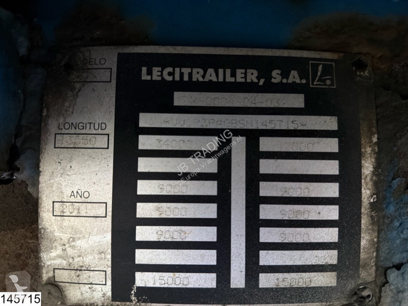 Lecitrailer open laadbak semi-trailer