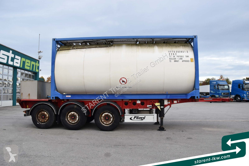 نصف مقطورة Fliegl Containerchassis light +...