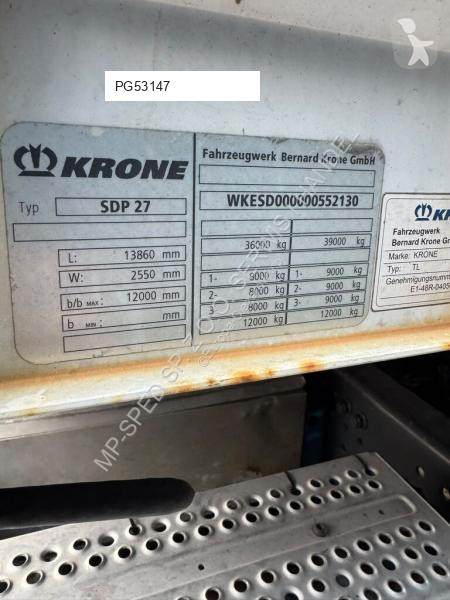 Oplegger Krone standard osie SAF