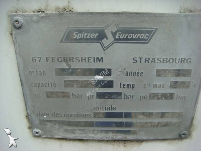 Semitrailer Spitzer CITERNE PULVE 58M3 38T...