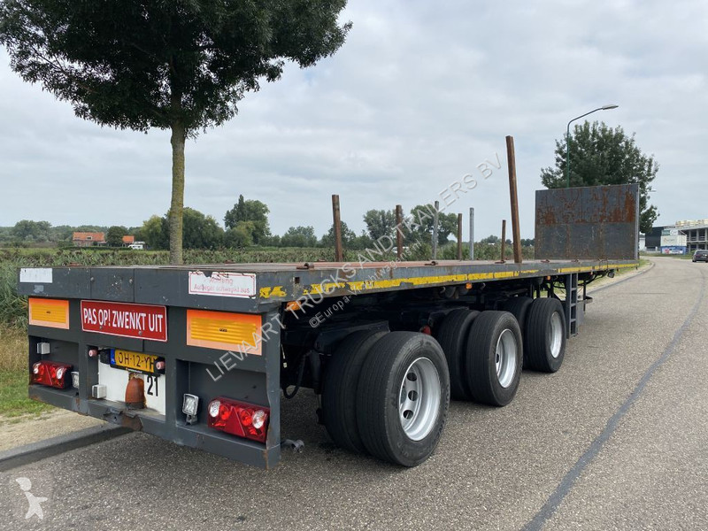 Used Nooteboom flatbed semi-trailer 3 axles - n°7833704