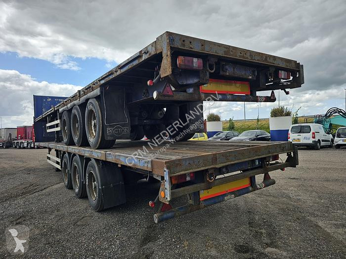 Semitrailer Pacton 3 AXLE FLATBED TRAILER BPW DRUM