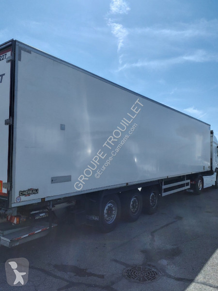 Semitrailer Trouillet FRIGO 38 TONNES HAYON...