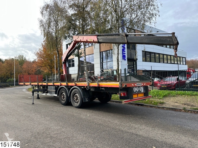Semitrailer Lecitrailer open laadbak Fassi, Remote