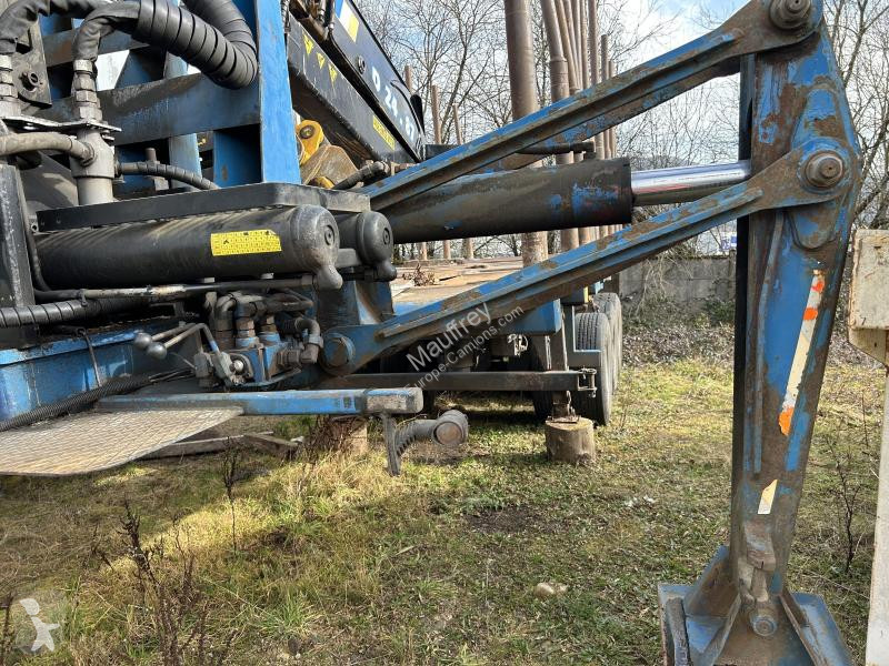 Semitrailer Diebolt  grue avec grappin rotatif
