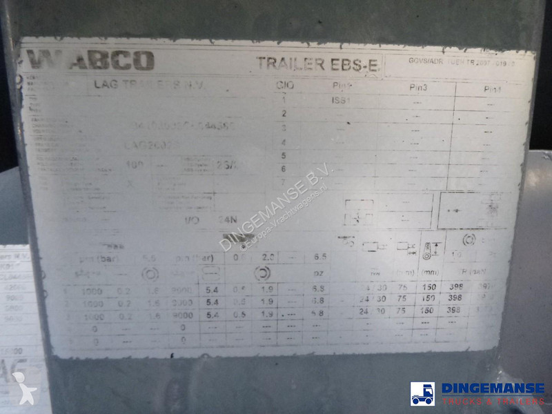 نصف مقطورة LAG Fuel tank alu 44.4 m3 / 6 comp +...