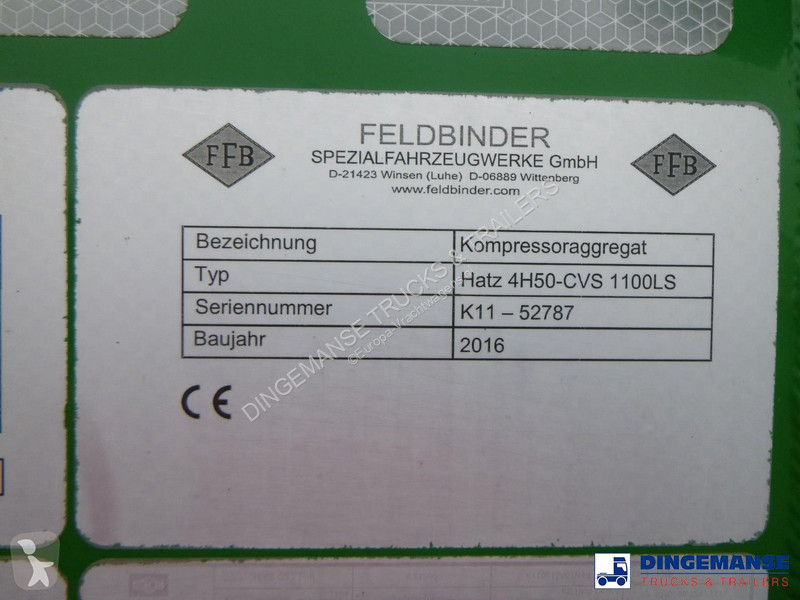 Semiremorca Feldbinder Powder tank alu 40 m3 +...