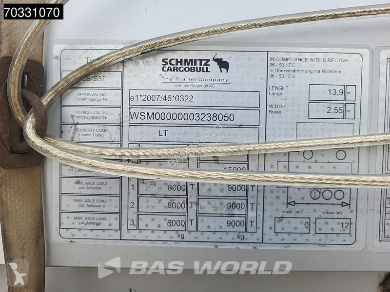 Semi remorque Schmitz Cargobull SCB*S3T 3 axles...