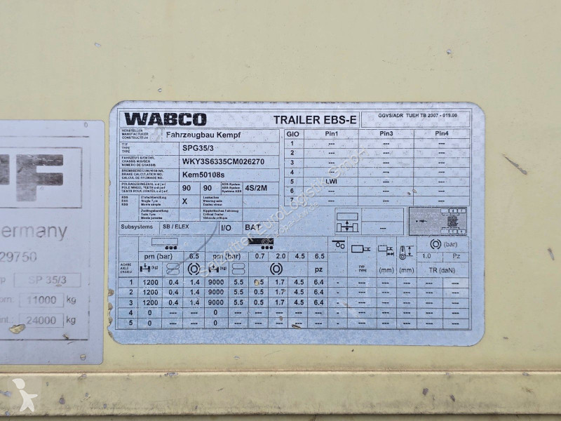 نصف مقطورة Kempf SP35/3