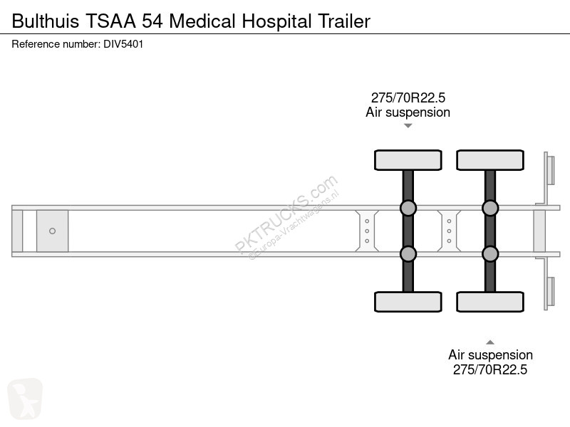 نصف مقطورة Bulthuis TSAA 54 Medical Hospital...