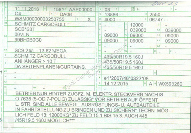 نصف مقطورة Schmitz Cargobull   3 Achs Mega...