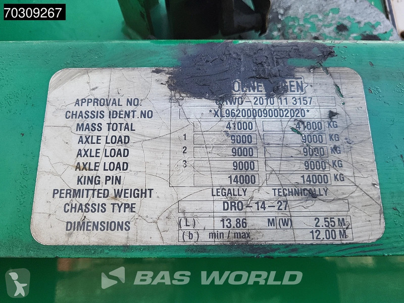 نصف مقطورة Groenewegen DR0-14-27 01/27 APK...