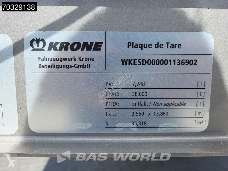 Krone Palletenkasten Lift Axle semi-trailer