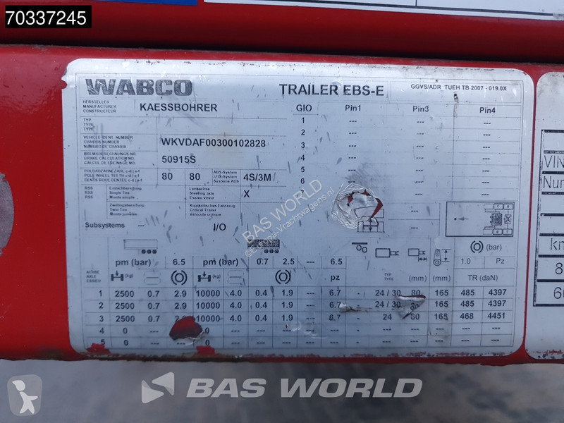 Kässbohrer 3 axles Extendable Lift + Steering...