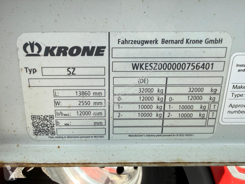 Oplegger Krone   2Achs MEGA 4xverfügbar Hubdach...