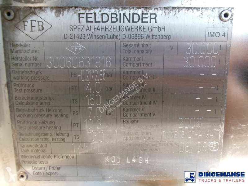 Semiremorca Feldbinder Chemical tank (non-ADR)...