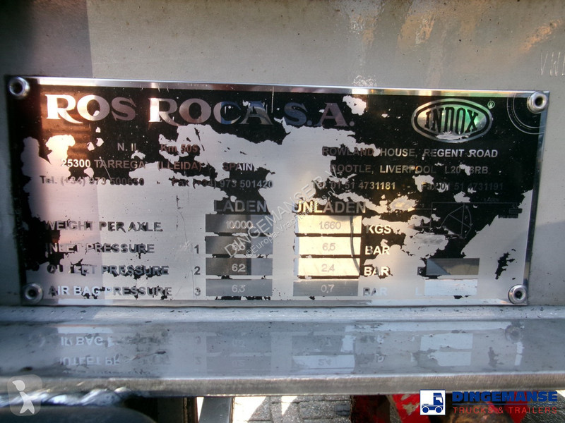 Semiremorca Indox Chemical tank inox 35.2 m3 /...