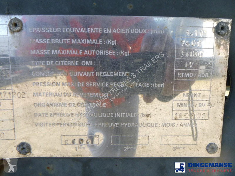 نصف مقطورة Magyar Chemical tank inox L4BH 32.5...