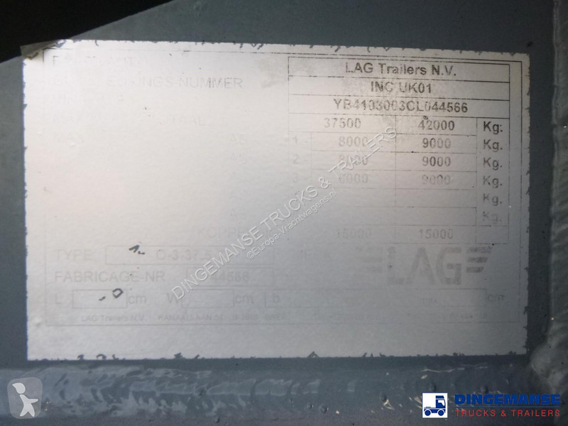 نصف مقطورة LAG Fuel tank alu 44.4 m3 / 6 comp +...