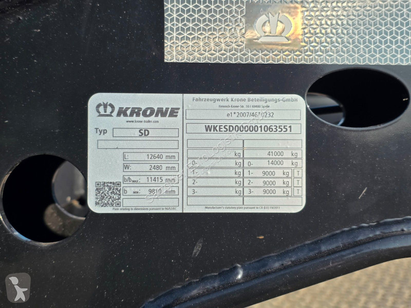 نصف مقطورة Krone / Teleskop / 11.035 - 12.640