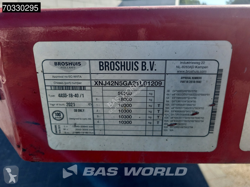 نصف مقطورة Broshuis 4ASD-18-40/1 4 axles...