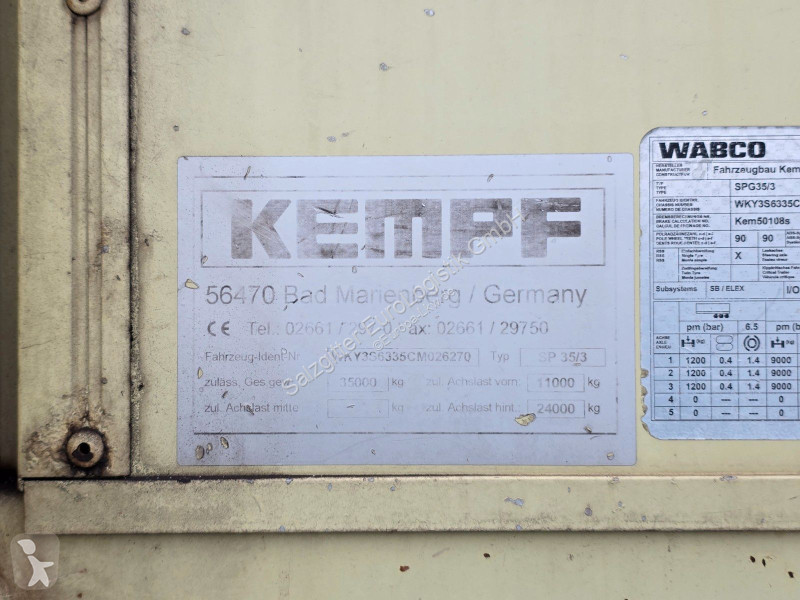 نصف مقطورة Kempf SP35/3