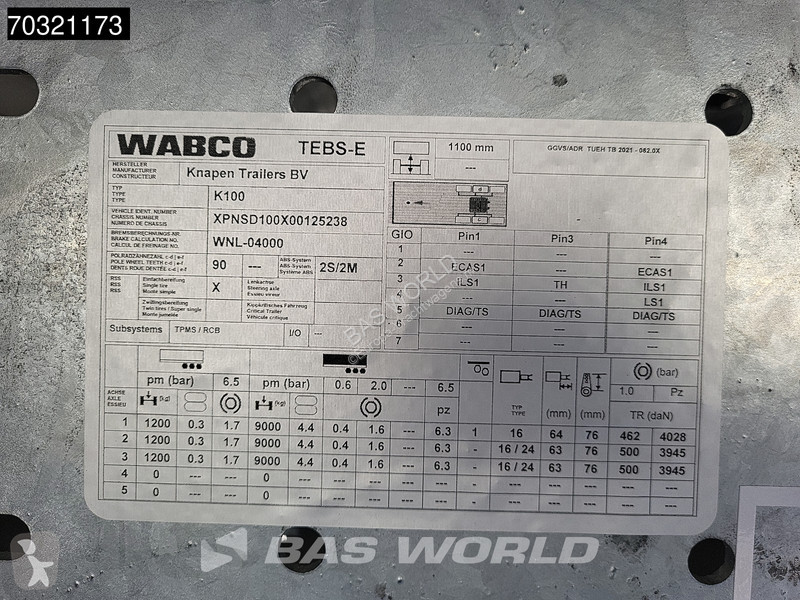 Návěs Knapen K100 NEW! Z-SPEC 92m3 10mm SAF...