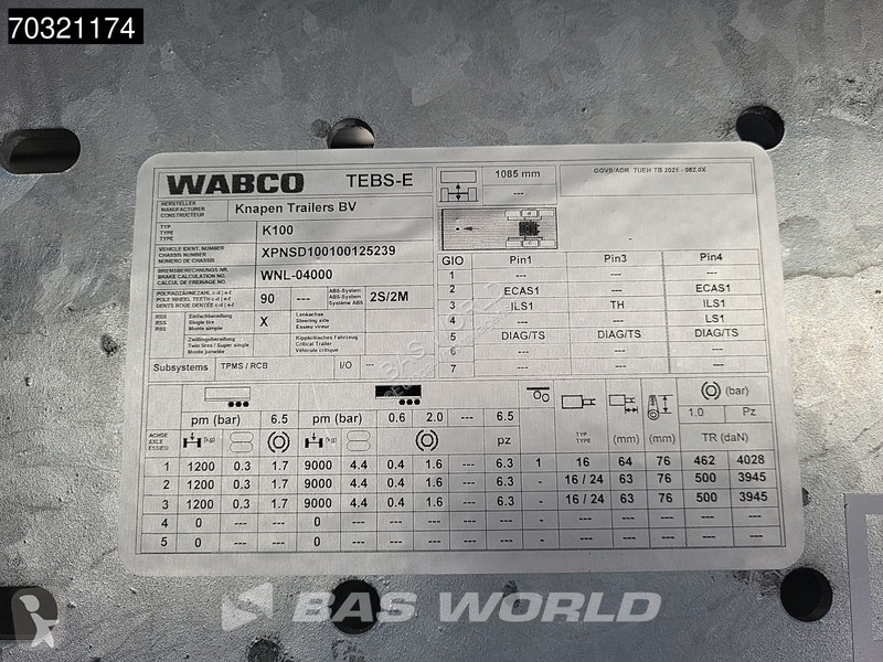 Návěs Knapen K100 NEW! Z-SPEC 92m3 10mm SAF...