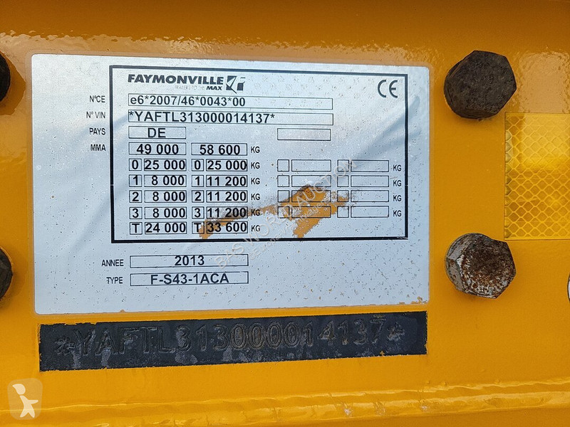 Semirremolque Faymonville F-S43-1ACA