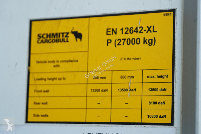 Schmitz Cargobull 24/ ZURRLEISTE / DOPPELSTOCK...