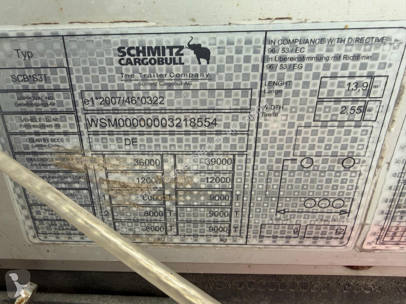 Félpótkocsi Schmitz Cargobull   3 Achs Mega...