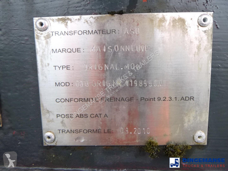 Oplegger Maisonneuve Chemical tank inox 34.6 m3...