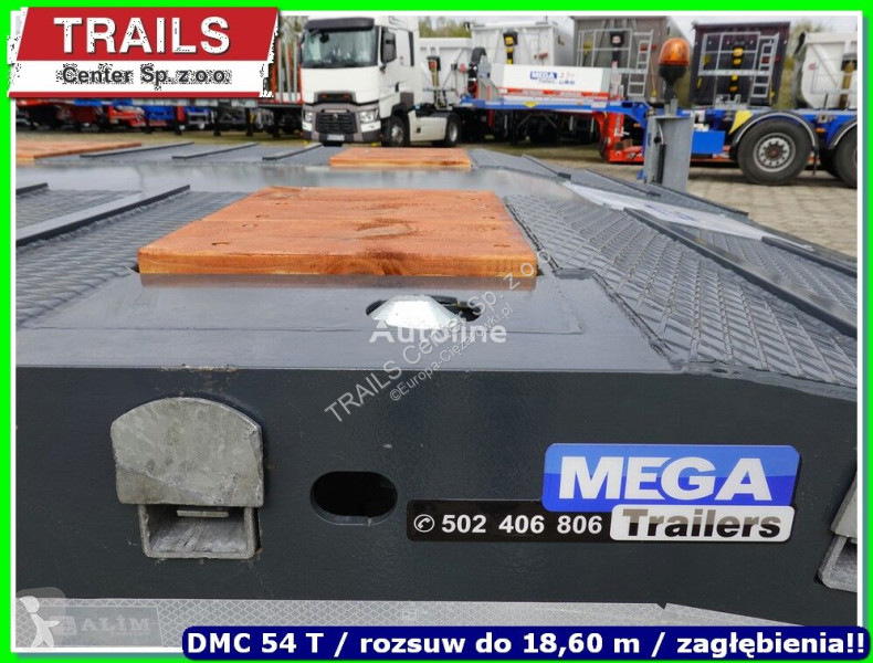 Sættevogn Mega Extandable Low-loader 18.60 m 2...