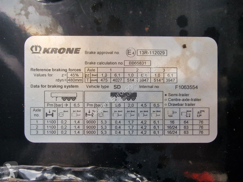نصف مقطورة Krone / Lift / Multi / Teleskop /...