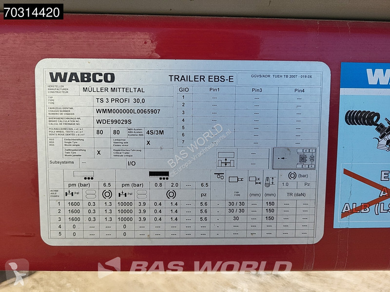 Oplegger  Mitteltal TS 3 PROFI 30,0 Steering...