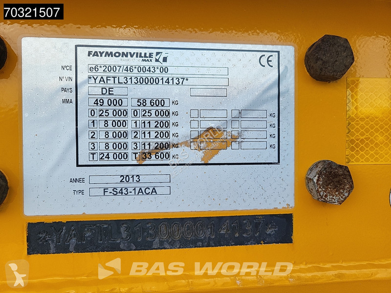 نصف مقطورة Faymonville F-S43-1ACA 3x Steering...