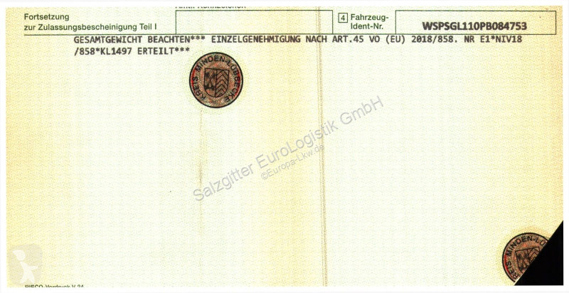 نصف مقطورة Spier SGL 10 / Ladebordwand 3.000kg