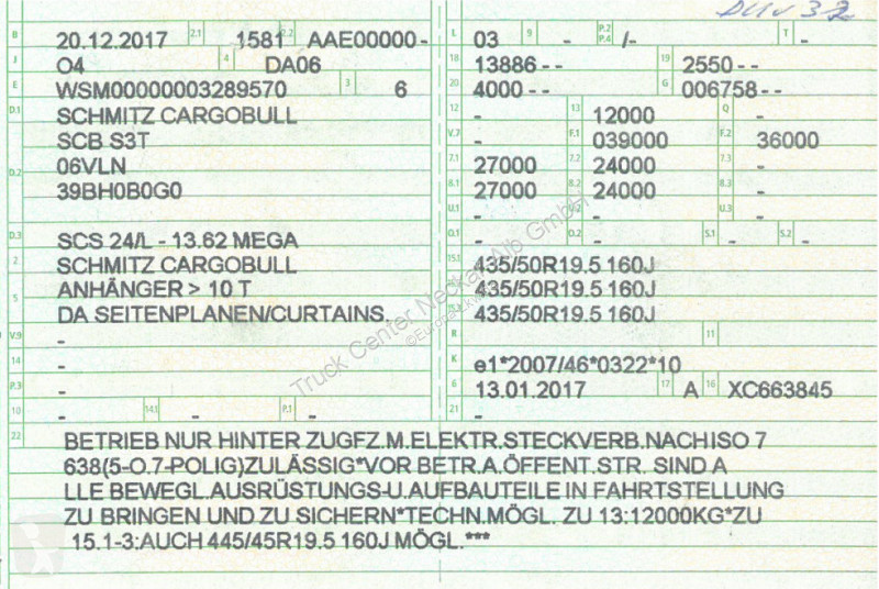 Полуприцеп Schmitz Cargobull   3 Achs Mega...
