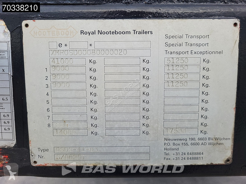 نصف مقطورة Nooteboom 41-03 APK 06-27 Steering...