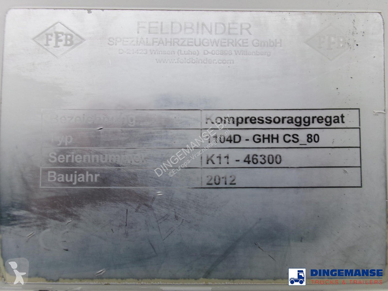 Semirimorchio Feldbinder Powder tank alu 40 m3...