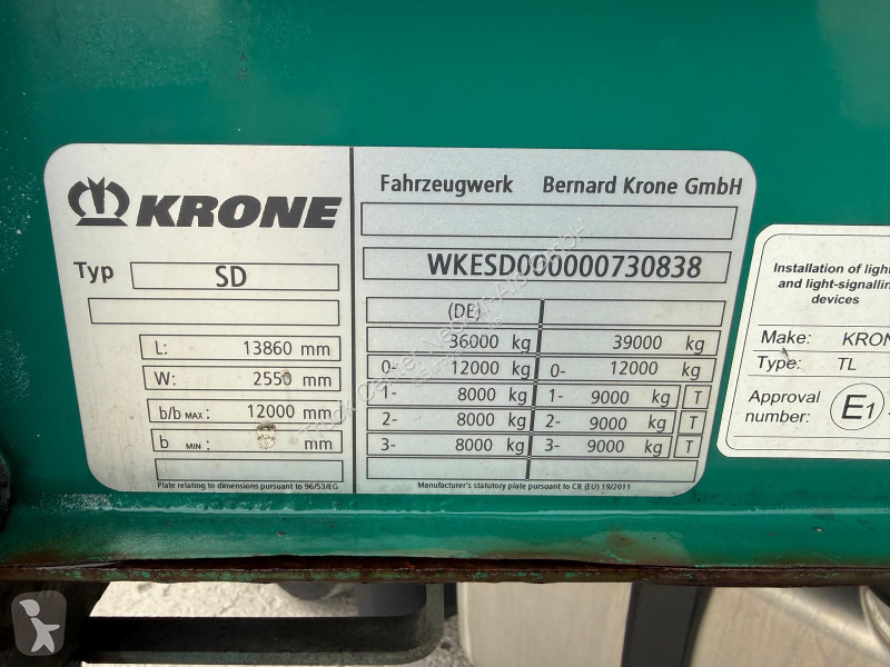 نصف مقطورة Krone   3 Achs MEGA Staplerhalter...