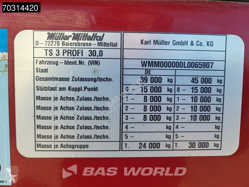 Oplegger  Mitteltal TS 3 PROFI 30,0 Steering...