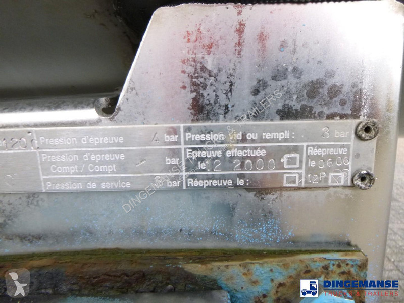 نصف مقطورة Magyar Chemical tank inox L4BH 33 m3...