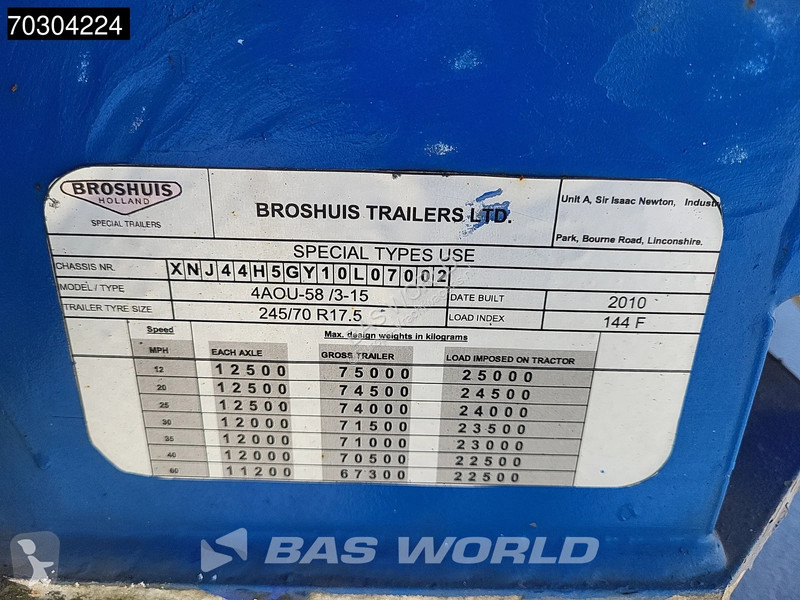 نصف مقطورة Broshuis 4AOU Extendable 30M Full...