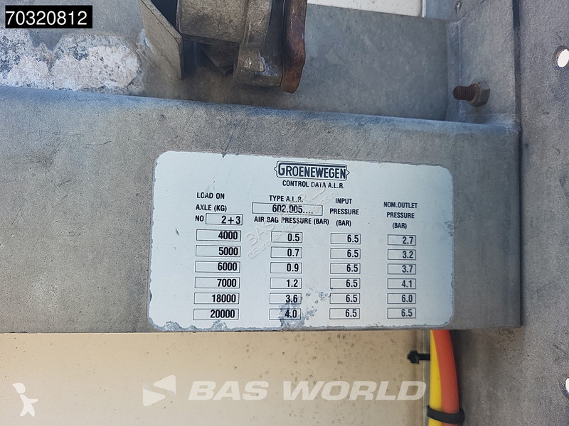 نصف مقطورة Groenewegen DRO-12-20B 2 axles Lift...