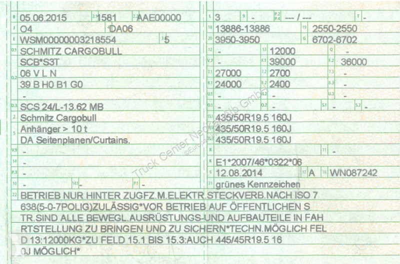 Félpótkocsi Schmitz Cargobull   3 Achs Mega...