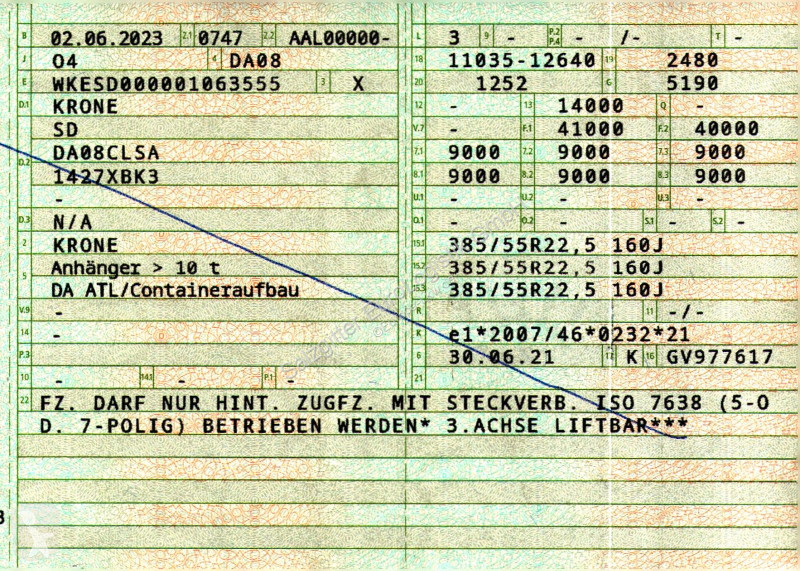 نصف مقطورة Krone