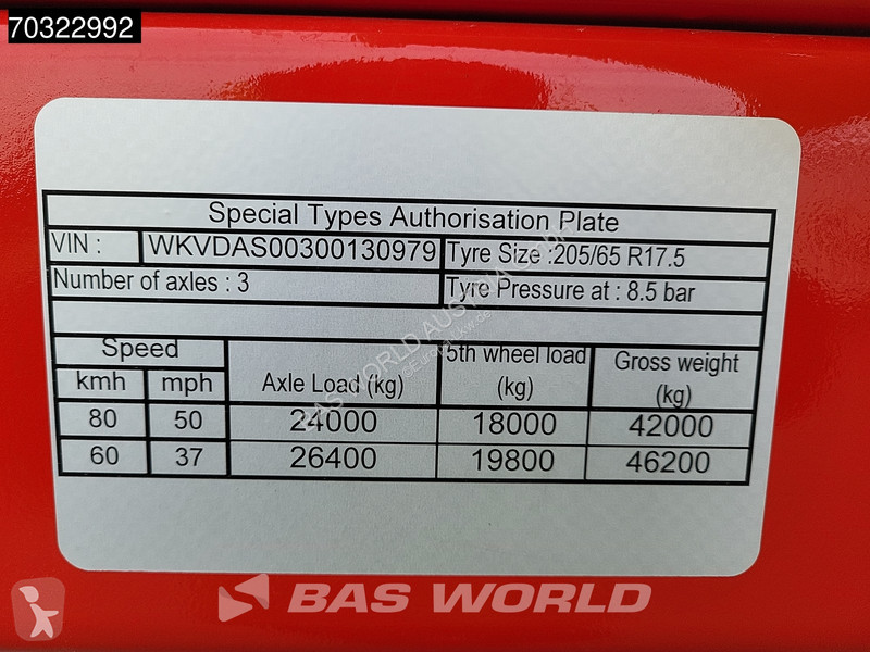 نصف مقطورة Kässbohrer LB3E 3 axles...