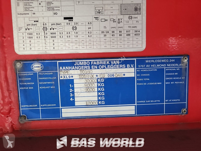 Oplegger Jumbo T0180
