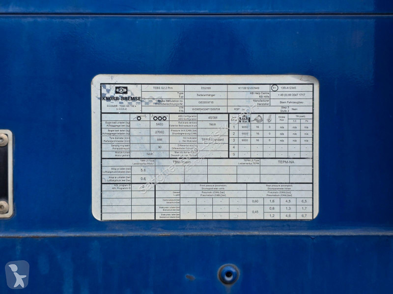 Félpótkocsi  Stern SP270 | Lift-Lenkachse |...